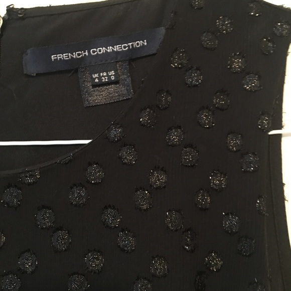 FRENCH CONNECTION Black Polka Dot Cocktail Dress - Picture 5 of 7